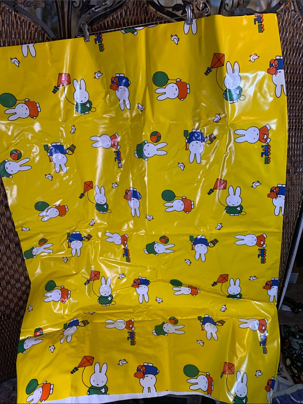 Vintage Dick Bruna Miffy Vinyl Sheet or Picnic Mat 1995